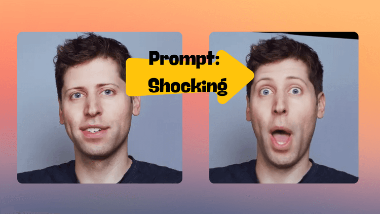 Example of changing expression with prompt